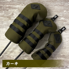 日本製 CODURA ヘッドカバー ゴルフ コーデュラ ドライバー フェアウェイウッド ユーティリティ コーデュラナイロン 1W DR FW UT ブラック CORDURA ドライバー用 フェアウェイウッド用 かっこいい おしゃれ 高級 防水 シンプル