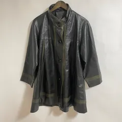 【美品】羊革　ラムレザー　ヴィンテージ　レディース　レザージャケット　F レザーコート