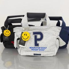 PEARLYGATES/パーリーゲイツ Pロゴワッペンカートバッグ UNSEX 手の込んだ刺繍のPEARLYGATESのロゴ#わふうひゃっぽうばこ