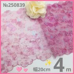 【2枚計3.5m前後】№250839 チュールレース