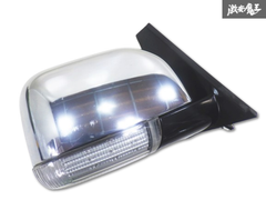 【実働品 保証付】三菱純正 CV1W CV5W デリカ D:5 D5 ノーマル ドアミラー サイドミラー 右 運転席 7P メッキ 即納 棚