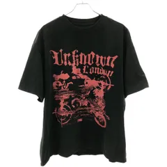 UNKNOWN LONDON アンノウン ロンドン LOST CITIES GRAPHIC TEE ヴィンテージ加工コットンTシャツ  ブラック Lのサムネイル