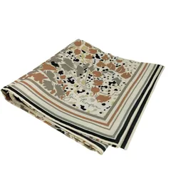 ジムトンプソン JIM THOMPSON 植物柄 シルク100 スカーフ レディース 表記無 