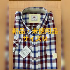 新品・未使用品　チェック柄長袖Yシャツ