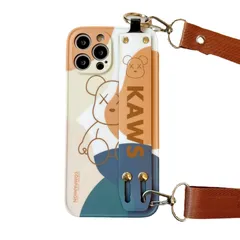 【在庫処分】(6.1インチ（iPhone 13 13 軽量 薄型 紛失防止 落下防止 耐衝撃 全面保護 携帯ケース Pro用） 多機能 スタンド機能 ヘルド ケース ケース 首から下げる スマホケース リング付き 黄) ストラップ付き 携帯カバー 斜め掛け 肩