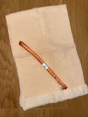 【美品】正絹 帯揚げ 帯締め セット オレンジ  淡いオレンジ　礼装用 冠婚葬祭 女性 婦人 レディース 和装小物 和装 着物 留袖 訪問着 振袖　kimono #きもの猫田 T073