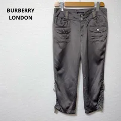 BURBERRY LONDON バーバリーロンドン グレー パンツ 40 麻混