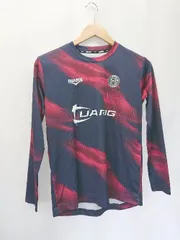 ◇ Θ DUARIG デュアリグ キッズ 子供 ドライプラス 長袖 サッカーウェア サイズ160 レッド ネイビー メンズ E  【1506180011205】