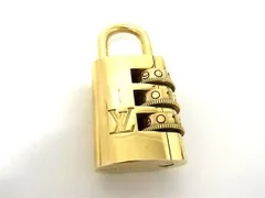 ■極美品■ LOUIS VUITTON ルイヴィトン ダイヤルロック式 カデナ 南京錠 パドロック 鍵 チャーム ゴールド系 AV1820