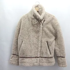 ◇ ⊇ AZUL BY MOUSSY アズールバイマウジー 長袖 ボアジャケット サイズS ベージュ レディース E  【1504240010564】