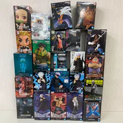 未開封　ジャンプ　プライズ　フィギュア　まとめ　計23点　呪術廻戦　五条悟　ワンピース　鬼滅の刃　ドラゴンボール　ジョジョの奇妙な冒険　他　BANPRESTO　バンプレスト　（ME28-2536)