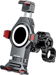 【Kaedear公式(カエディア)】 バイク スマホホルダー バイク用スマホホルダー アルミ 防水 振動吸収 高耐久 原付バイク 50cc 125㏄ 250㏄ バイクマウント Xperia iPhone android バイクホルダー　KDR-M23C