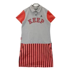 サイズ：LL LE COQ GOLF ルコックゴルフ  半袖ワンピース ストライプ柄 グレー系 [240101437180] ゴルフウェア レディース ストスト