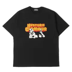 美品 HYSTERIC GLAMOUR ヒステリックグラマー Tシャツ サイズ:XL 24SS POP ROCK ヘビーウェイト クルーネック Tシャツ ガール ウーマ ロゴ ブラック 黒 日本製 トップス カットソー 半袖【メンズ】のサムネイル
