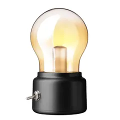 LED 電球 ランプ 暖色光 コードレス トグルスイッチ ワンボタン バッテリー内蔵 電球色 暖色 卓上 デスク テーブル 間接照明 照明 ライト 卓上ライト テーブルライト 読書灯 レトロ アンティーク インテリア 雑貨 小物