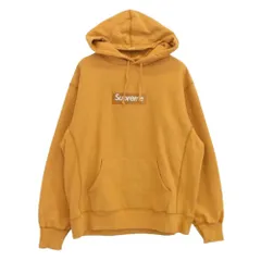 Supreme シュプリーム 21AW Box Logo Hooded Sweatshirt ボックスロゴ フーデッド スウェットシャツ パーカー イエロー系 M【中古】