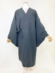 道中着【新品】袷 対応身長:165cm前後 黒色 ストライプ 109-0011