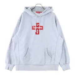 SUPREME (シュプリーム) 20AW Cross Box Logo Hooded Sweatshirt クロスボックスロゴ スウェットプルオーバーパーカー グレー