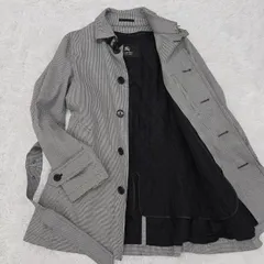 バーバリーブラックレーベル　グレー トレンチコート ダブルブレスト バーバリーブラックレーベル グレー トレンチコート ダブル