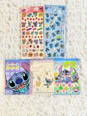 スティッチ　文房具セット　メモ帳　シール　平成レトロ　おりがみ