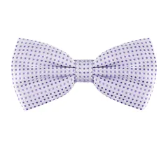 Allegra K ワンタッチ蝶ネクタイ 水玉模様 大人 蝶ネクタイ フォーマル パーティー 卒業 ビジネス ライトパープル One Size