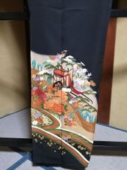 No.116 化繊 留袖 五ッ紋・五三の桐 比翼付き
