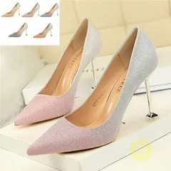 ハイヒール パンプス レディース 美脚 ポインテッドトゥ キラキラ ヒール 結婚式 通勤 ハイヒール ピンヒール 通勤用　