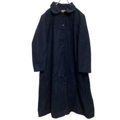 HIROKO KOSHINOコシノヒロコ ダブルブレストロングコート Hiroko Koshino ネイビー ダブルブレストコート - メルカリ
