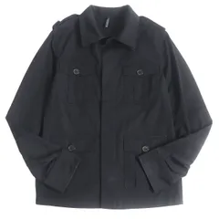 良品□Dior HOMME/ディオールオム 2005年 エディ期 ロゴボタン コットン ミリタリー ハンティングジャケット ブラック 50 イタリア製のサムネイル