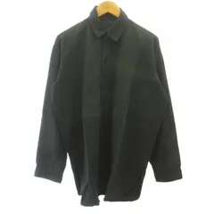 50s-60s SWEDISH MILITARY スウェーデン軍 後染め スリーピングシャツ プルオーバーシャツ スキッパー ユーロヴィンテージ 緑 41 L相当