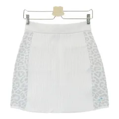 サイズ：1 NEW BALANCE ニューバランス  ニットスカート 部分レオパード柄 ホワイト系 [240101250487]# ゴルフウェア レディース ストスト