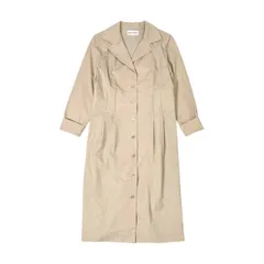 HANAE MORI ストライプ ロング ワンピース 42/アイボリー レディース 日本製