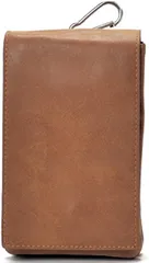 EITO(エイト) A4-3 2WAY メンズ スマホポーチ ウエストポーチ ヒップバッグ カラビナ付き ＊VINT-FLP＊ 004( e003(LT/BROWN))