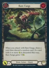 【中古】Flesh and Blood EVR010[C]：(Rainbow Foil)Bare Fangs (3)