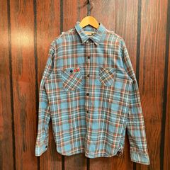 【むつ75-062211】CAT'S PAW ツイル生地 チェック柄シャツ【併売】【中古】【メンズ】
