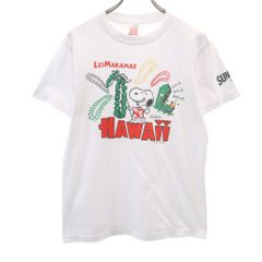 サンサーフ ピーナッツ USA製 スヌーピープリント 半袖 Tシャツ S ホワイト系 SUN SURF PEANUTS 東洋エンタープライズ メンズ 古着 【240413】 メール便可