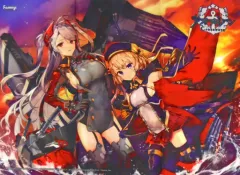 【中古】ポスター(アニメ) B2布ポスター プリンツ・オイゲン&Z23 「PS4ソフト アズールレーン クロスウェーブ」 fammys.com購入特典