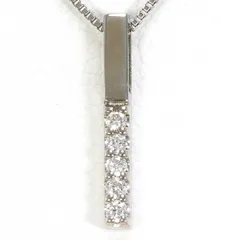 テイクアップ　K10WG　ネックレス　necklace　ダイヤ　0.05　総重量約1.1g　約40cm