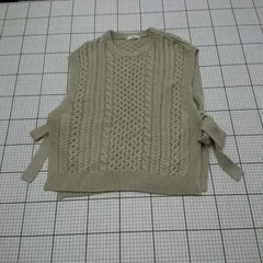 ◇ ⊇ SM2 サマンサ モスモス シンプル系 ノースリーブ ノースリーブニット サイズF ベージュ系 レディース E  【1509190035445】