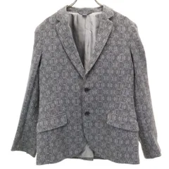 アルマーニエクスチェンジ 幾何学柄 テーラードジャケット M グレー ARMANI EXCHANGE ブレザー メンズのサムネイル