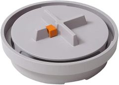 ideaco (イデアコ) 蚊取り線香入れ グレー 幅16ｃｍｘ奥行16ｃｍｘ高さ5.7ｃｍ Manhole(蚊やり マンホール)