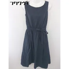 ◇ OPAQUE.CLIP オペーク ドット クリップ ノースリーブ 膝下丈 ワンピース サイズ38/M ネイビー レディース  【中古】 【1109020003660】のサムネイル