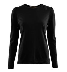 ACLIMA アクリマ ウィメンズ LIGHTWOOL UNDERSHIRT LONG SLEEVE WOMAN / Jet Black - Sサイズ