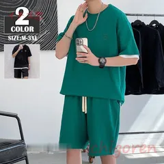 セットアップ メンズ 夏 春 上下 半袖 おしゃれ 上下セット ジャージ スウェット カジュアル 無地 夏服 2022