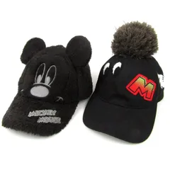ディズニー ミッキーマウス ファンキャップ 2点セット 帽子 グッズ まとめて レディース Disney 【中古】