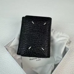【超人気】メゾンマルジェラMaisonMargiela三つ折り財布 ブラック Maison Margiela メゾン マルジェラ MAISON MARGIELA 3つ折り