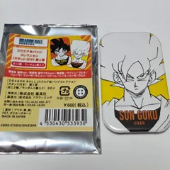 スクエア缶バッジ　孫悟空　超サイヤ人　ドラゴンボール　ジャンプショップ　40周年　コレクション缶バッジ　アニバーサリー