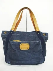 Dakota ダコタ デニム トートバッグ 2WAY 持ち手レザー 約縦26.5×横30×マチ24cm LF0051-0809-4