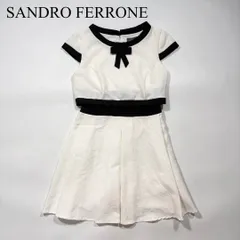SANDRO FERRONE サンドロフェローネ レース リボン ワンピース ドレス フレア きれい目 上品のサムネイル