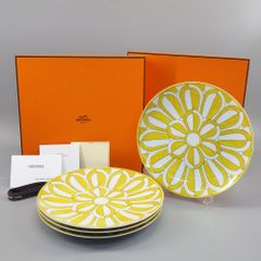 HERMES エルメス ソレイユ・ドゥ・エルメス プレート 計4点 箱付き 食器【中古】【送料無料】